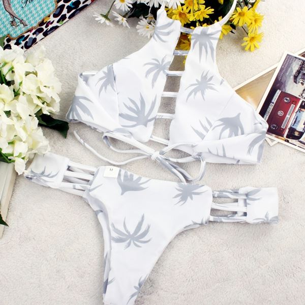 Set din două piese de bikini Lad-Up, cu decupaj lateral